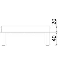 Umrandung-Modul, Holz - 5501 Side view