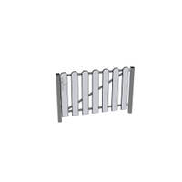 Zaunpforte, HDPE, grau - NV5568 b 26