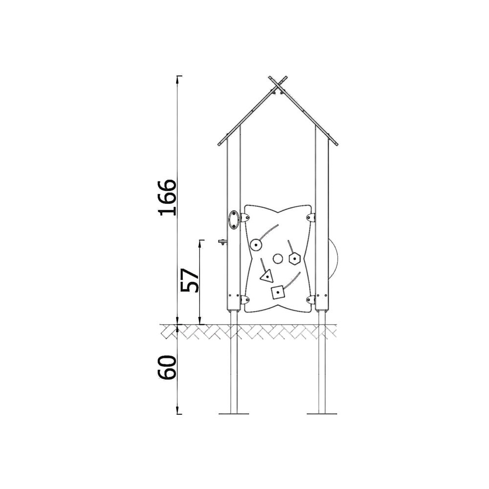 Kleinkind-Spielanlage mit Kaufladen und Spielwand – Urbi H Set 1 - NV60001EPZ B x 25