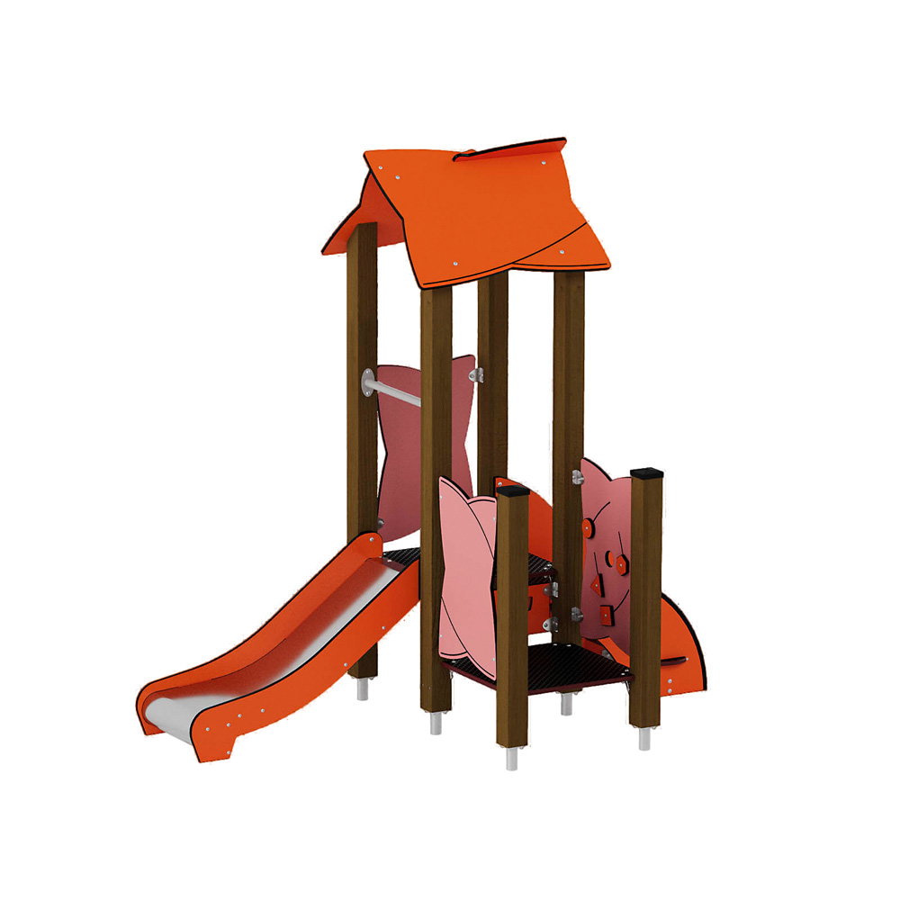 Kleinkind-Spielturm mit Rutsche und Spielwand – Urbi H Set 2 - NV60002EPZ A b 25