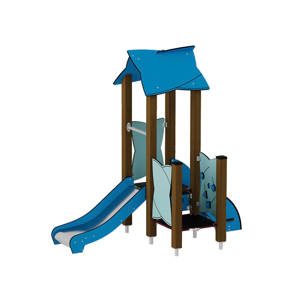 Kleinkind-Spielturm mit Rutsche und Spielwand – Urbi H Set 2 - NV60002EPZ B b 25
