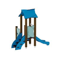 Kleinkind-Spielturm mit Rutsche und Spielwand - Urbi H Set 2 – Bild 14