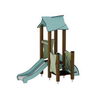 Kleinkind-Spielturm mit Rutsche und Spielwand - Urbi H Set 2 – Bild 9