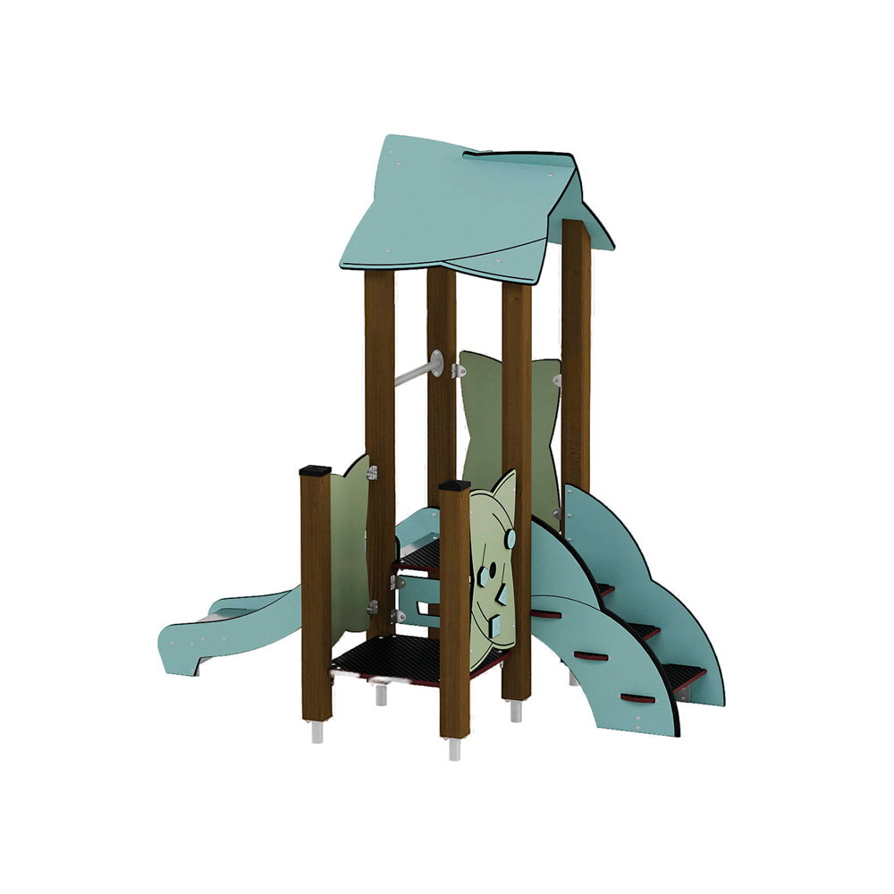 Kleinkind-Spielturm mit Rutsche und Spielwand – Urbi H Set 2 - NV60002EPZ C c 25