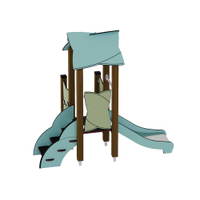 Kleinkind-Spielturm mit Rutsche und Spielwand - Urbi H Set 2 – Bild 7