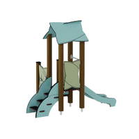 Kleinkind-Spielturm mit Rutsche und Spielwand - Urbi H Set 2 – Bild 6
