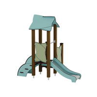 Kleinkind-Spielturm mit Rutsche und Spielwand - Urbi H Set 2 – Bild 5