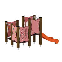 Kleinkind-Spielturm mit Rutsche und Spielwänden - Urbi H Set 3 – Bild 22