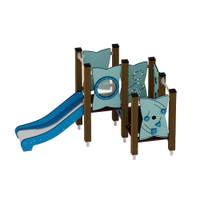 Kleinkind-Spielturm mit Rutsche und Spielwänden - Urbi H Set 3 – Bild 18