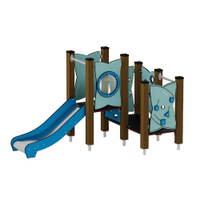 Kleinkind-Spielturm mit Rutsche und Spielwänden - Urbi H Set 3 – Bild 17