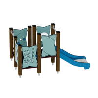 Kleinkind-Spielturm mit Rutsche und Spielwänden - Urbi H Set 3 – Bild 15