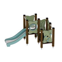 Kleinkind-Spielturm mit Rutsche und Spielwänden - Urbi H Set 3 – Bild 10