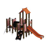 Doppel-Spielturm mit zwei Rutschen, Tunnel und Kletterrampe - Urbi H Set 5 – Bild 21