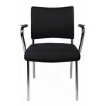 Topstar Besucherstuhl „Visit 10″, Vierfuß, Armlehnen, 2er-Set - Topstar Besucherstuhl Visit 10 Vierfuss Armlehnen 2er Set 780225V0002 P02 ZN