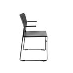 Topstar Besucherstuhl „Visit Lite“ mit Armlehnen, Kunststoffsitz, 4er-Set - Topstar Besucherstuhl Visit Lite mit Armlehnen Kunststoffsitz 4er Set 778696V0001 c ZN