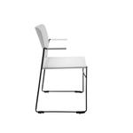 Topstar Besucherstuhl „Visit Lite“ mit Armlehnen, Kunststoffsitz, 4er-Set - Topstar Besucherstuhl Visit Lite mit Armlehnen Kunststoffsitz 4er Set 778696V0002 b ZN