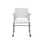 Topstar Besucherstuhl „Visit Lite“ mit Armlehnen, Kunststoffsitz, 4er-Set - Topstar Besucherstuhl Visit Lite mit Armlehnen Kunststoffsitz 4er Set 778696V0002 c ZN
