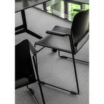 Topstar Besucherstuhl „Visit Lite“ mit Armlehnen, Kunststoffsitz, 4er-Set - Topstar Besucherstuhl Visit Lite mit Armlehnen Kunststoffsitz 4er Set 778696 a ZN