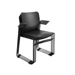 Topstar Besucherstuhl „Visit Lite“ mit Armlehnen, Kunststoffsitz, 4er-Set - Topstar Besucherstuhl Visit Lite mit Armlehnen Kunststoffsitz 4er Set 778696 j ZN