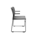 Topstar Besucherstuhl „Visit Lite“ mit Armlehnen, Polstersitz, 4er-Set - Topstar Besucherstuhl Visit Lite mit Armlehnen Polstersitz 4er Set 778701V0002 c ZN
