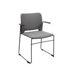 Topstar Besucherstuhl „Visit Lite“ mit Armlehnen, Polstersitz, 4er-Set - Topstar Besucherstuhl Visit Lite mit Armlehnen Polstersitz 4er Set 778701 d ZN
