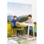 Sitzgruppe Ogi W, weiß mit 4 Hockern, olivgrün - ZEST6143 o 24