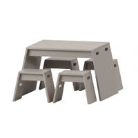 Stapeltisch-Set Maro, 4 Plätze – Tisch und 4 Hocker - mZebo POD HO STAP1 4ER TISCHSET a 1920x1275