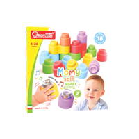 Steckbausteine, Momy Soft, 18 Teile, Set mit Rasseln - 023334 b 25