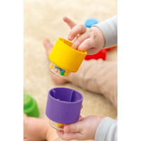 Steckbausteine, Momy Soft, 18 Teile, Set mit Rasseln - 023334 d 25