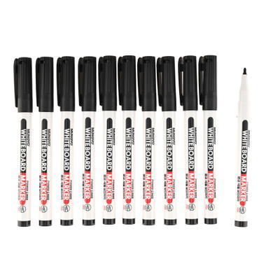 Mini-Whiteboardmarker, schwarz, 12er-Set