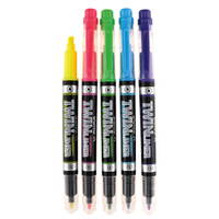 Doppelseitige Marker, 5 Farben - 024142 a 25