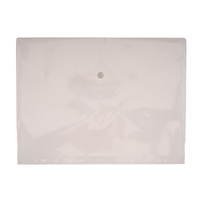 Perforierte Dokumententasche mit Druckknopf, A4, transparent - 024147 a 25