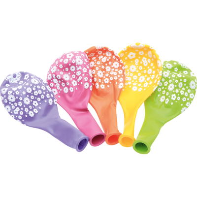 Ballons mit Blumen