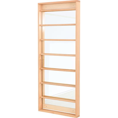 Sprossenwand mit 7 Sprossen und Spiegel