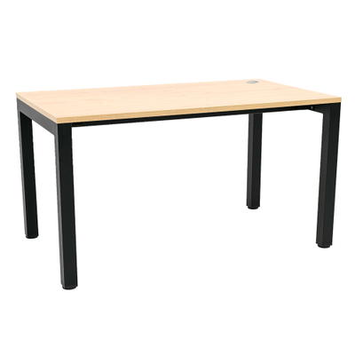 OPTO Schreibtisch, Beine schwarz, Ahorn E