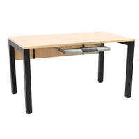 OPTO Schreibtisch, Beine schwarz, Ahorn E – Bild 21