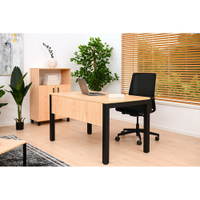 OPTO Schreibtisch, Beine schwarz, Ahorn E – Bild 13