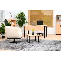 OPTO Schreibtisch, Beine schwarz, Ahorn E – Bild 12