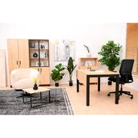 OPTO Schreibtisch, Beine schwarz, Ahorn E – Bild 11