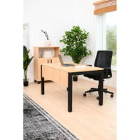 OPTO Schreibtisch, Beine schwarz, Ahorn E – Bild 10