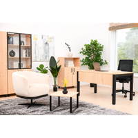 OPTO Schreibtisch, Beine schwarz, Ahorn E – Bild 9
