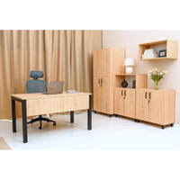 OPTO Schreibtisch, Beine schwarz, Ahorn E – Bild 7