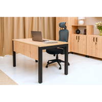 OPTO Schreibtisch, Beine schwarz, Ahorn E – Bild 6