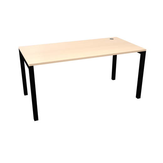 094485_a_26 OPTO Schreibtisch 160/180, Beine schwarz, Ahorn E - 094485 a 26
