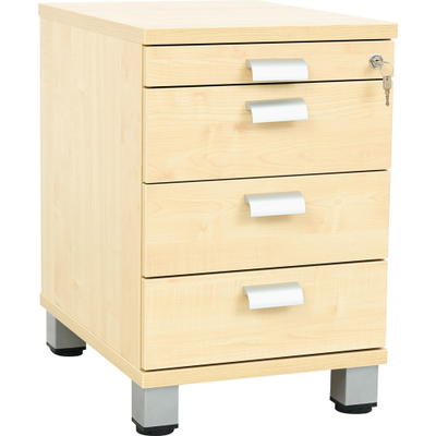 OPTO Container mit 4 Schubladen, auf Beinen, Ahorn E