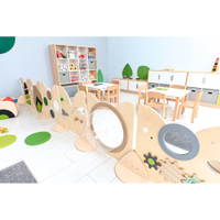 Holztrennwand Flora 11, Bullauge - 098812 j 23