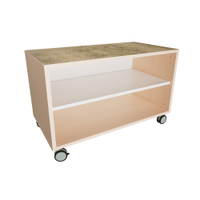 Quadro – Flüsterschrank S ohne Mittelwand, B 79, Linoleum beige - 098971 1 a 25