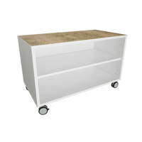Quadro – Flüsterschrank S ohne Mittelwand, B 79, Linoleum beige - 098971W 1 a 25