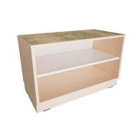 Quadro – Flüsterschrank S ohne Mittelwand, B 79, Linoleum beige - 098972 1 a 25