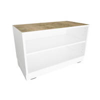Quadro – Flüsterschrank S ohne Mittelwand, B 79, Linoleum beige - 098972W 1 a 25